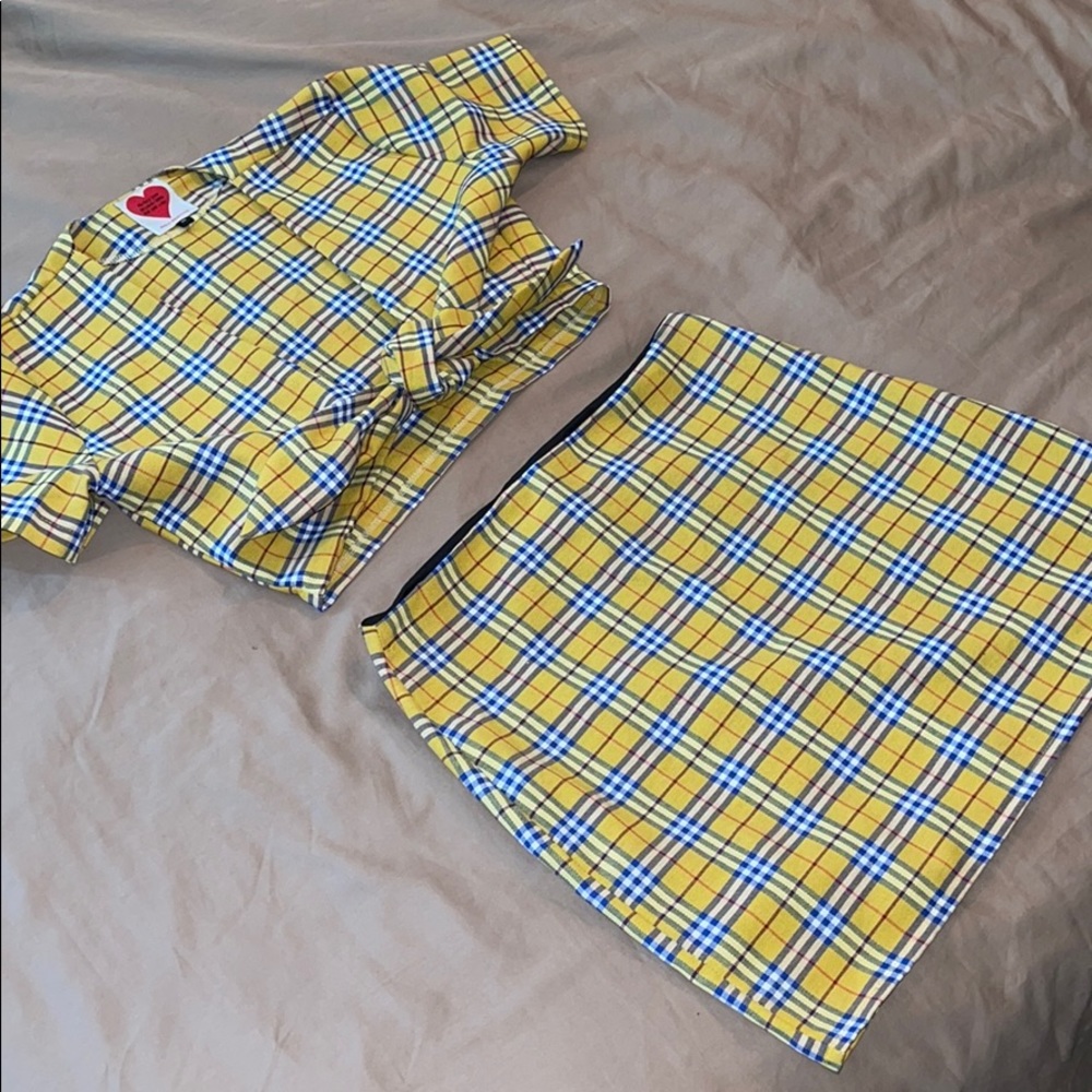 O-mighty skirt and crop top set
